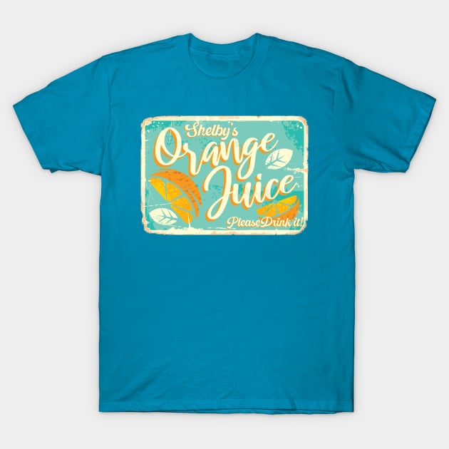 Shelby's Orange Juice T-Shirt by RyIT Designs